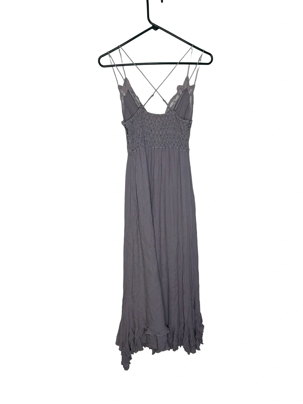 ✨ Free People FP One Adella Maxi Slip‎ Dress Purple Gray XS 🌿